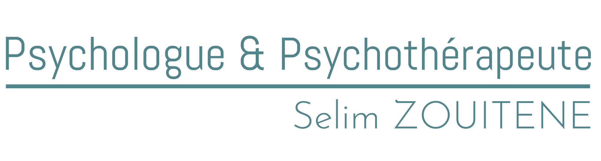 Psychologue & Psychothérapeute - Selim ZOUITENE